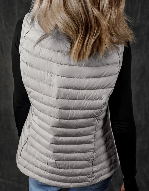 Load image into Gallery viewer, Pocketed Zip Up Vest Coat
