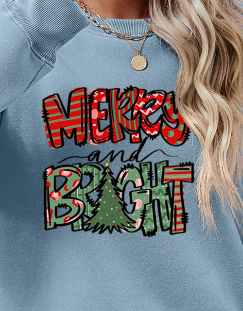 Load image into Gallery viewer, MERRY AND BRIGHT Long Sleeve Sweatshirt

