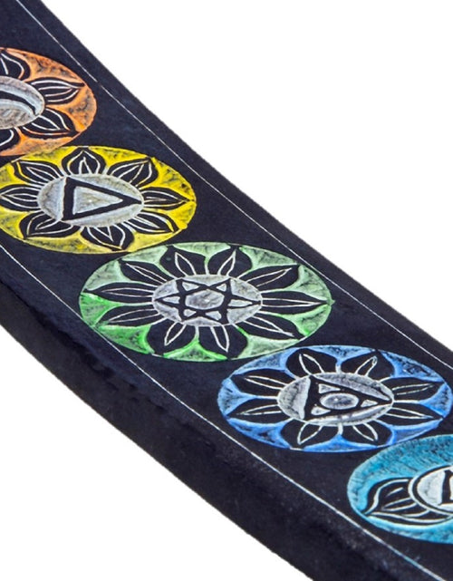 Load image into Gallery viewer, Seven Chakra Soapstone Incense Burner -10" Length by OMSutra

