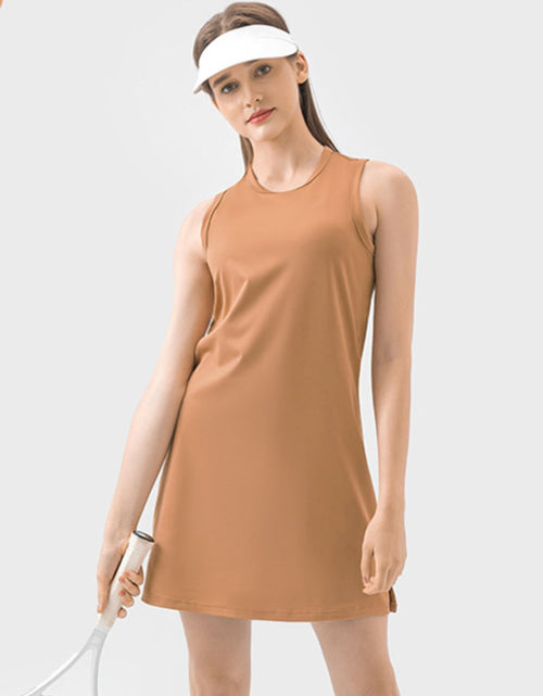 Load image into Gallery viewer, Millennia Round Neck Sleeveless Active Dress
