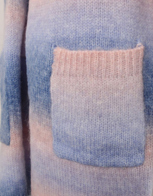 Load image into Gallery viewer, Angel Wings Full Size Pocketed Open Front Gradient Cardigan
