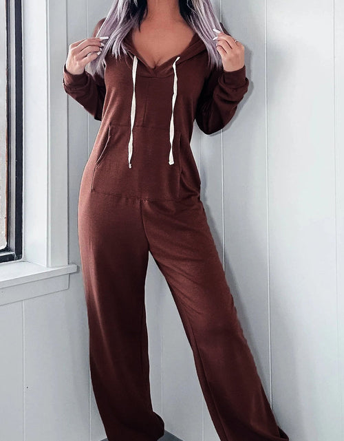 Load image into Gallery viewer, Full Size Drawstring Long Sleeve Jumpsuit
