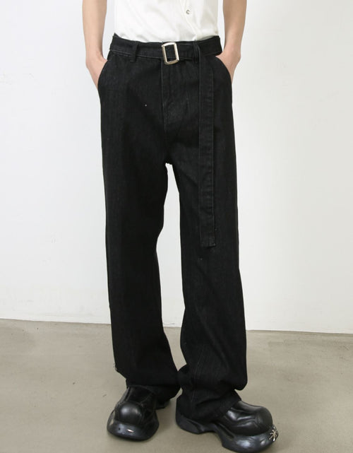 Load image into Gallery viewer, Men's Loose Fit Jeans with Pockets
