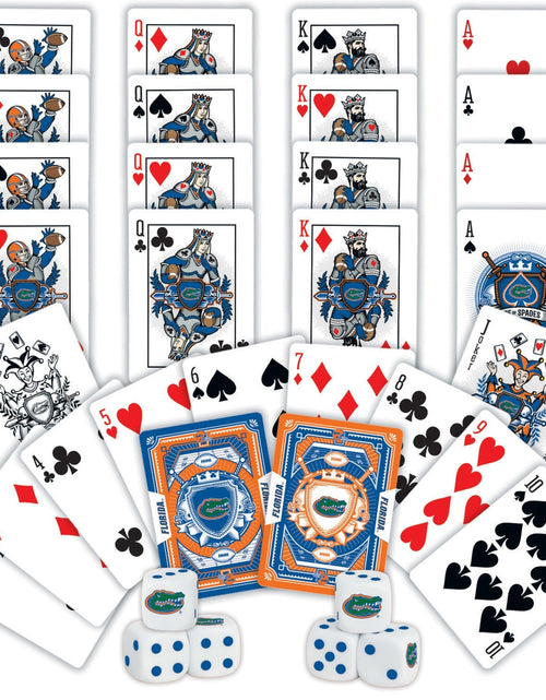 Load image into Gallery viewer, Florida Gators - 2-Pack Playing Cards &amp; Dice Set by MasterPieces Puzzle Company INC
