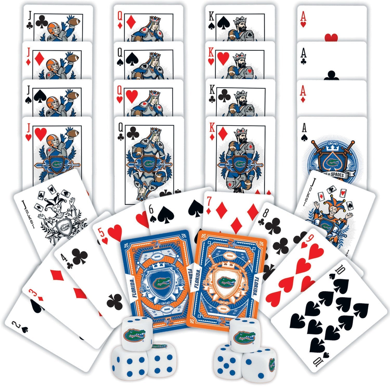 Florida Gators - 2-Pack Playing Cards & Dice Set by MasterPieces Puzzle Company INC