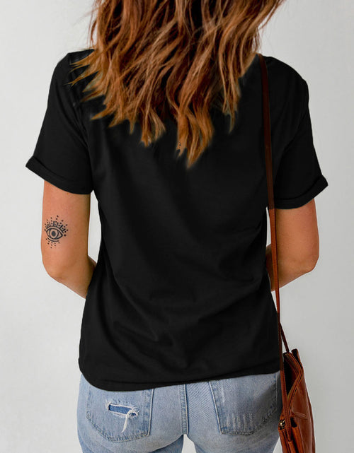 Load image into Gallery viewer, Slogan Graphic Short Sleeve T-Shirt
