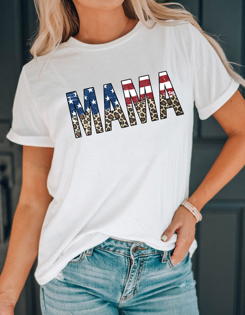 Load image into Gallery viewer, MAMA Round Neck Short Sleeve T-Shirt
