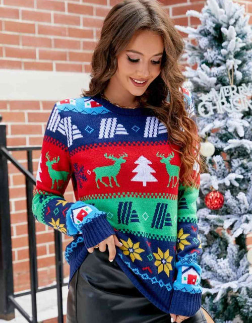 Load image into Gallery viewer, Christmas Round Neck Sweater
