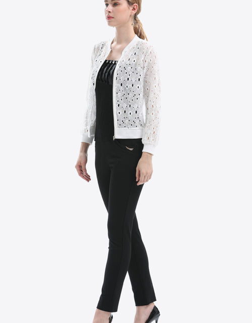 Load image into Gallery viewer, Openwork Zip Up Jacket
