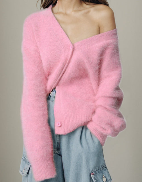 Load image into Gallery viewer, Button Up Dropped Shoulder Cardigan
