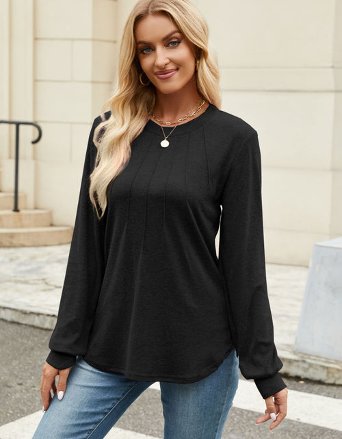 Load image into Gallery viewer, Round Neck Long Sleeve T-Shirt
