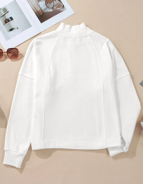 Load image into Gallery viewer, Half Zip Long Sleeve Sweatshirt
