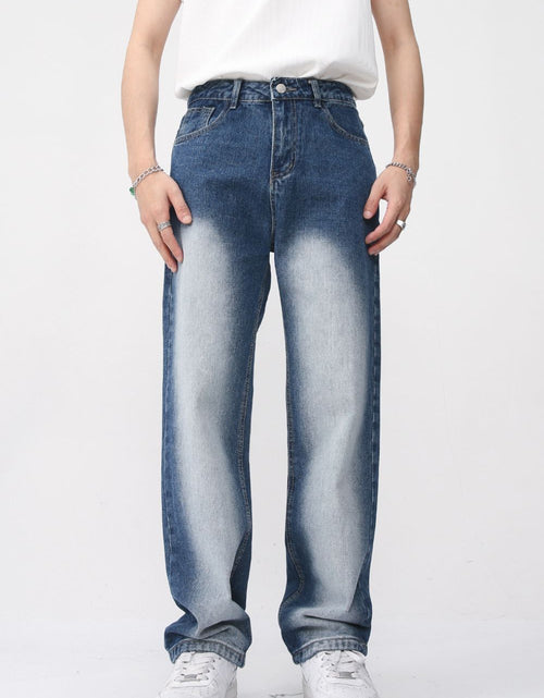 Load image into Gallery viewer, Men's Washed Straight Leg Jeans
