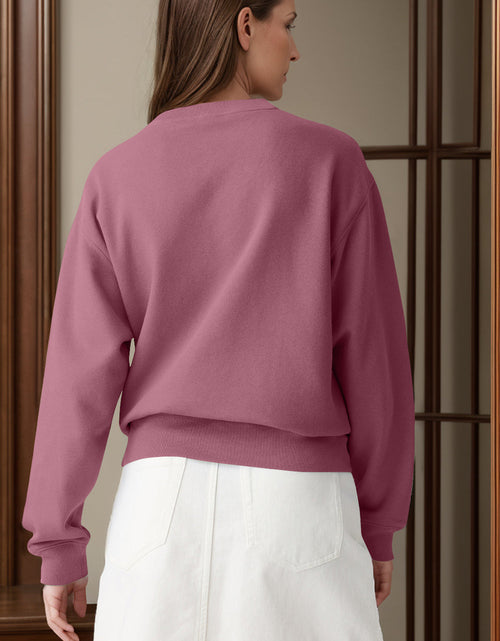 Load image into Gallery viewer, Round Neck Long Sleeve Sweatshirt
