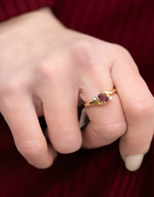 Load image into Gallery viewer, Vintage Ring Sapphire &amp; Clear Austrian Crystals 18k White Gold Electroplated September Birthstone by PVD Vintage Jewelry
