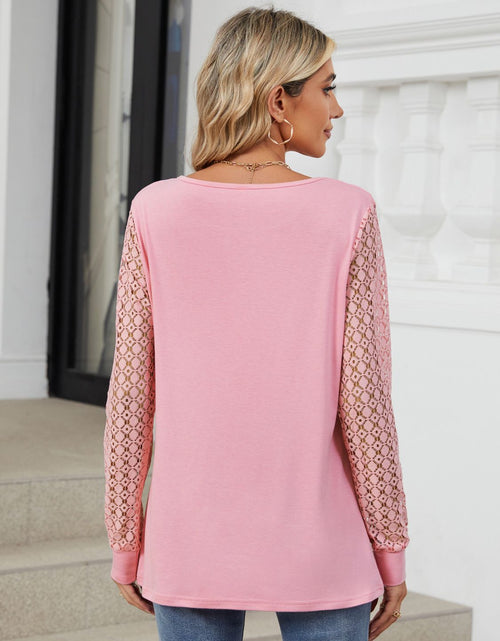 Load image into Gallery viewer, Cutout Round Neck Long Sleeve T-Shirt
