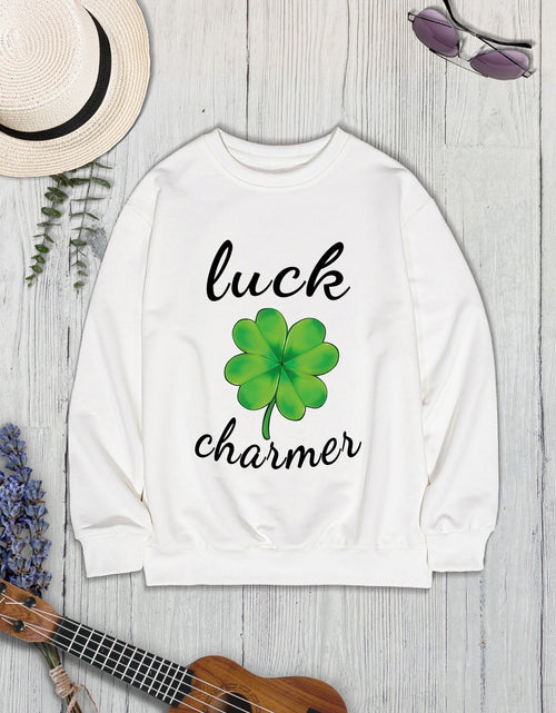 Load image into Gallery viewer, LUCK CHARMER Round Neck Sweatshirt
