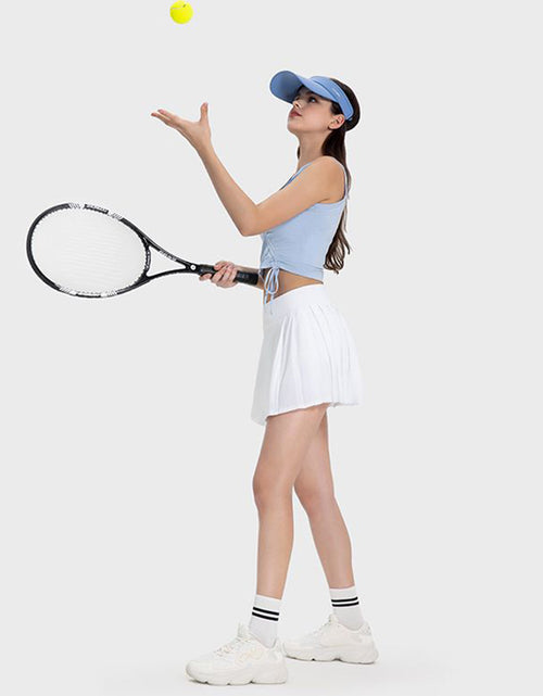 Load image into Gallery viewer, Millennia Pleated Detail Mid-Rise Waist Active Skirt
