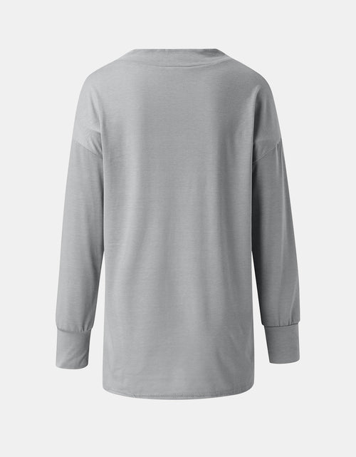 Load image into Gallery viewer, Full Size V-Neck Long Sleeve T-Shirt
