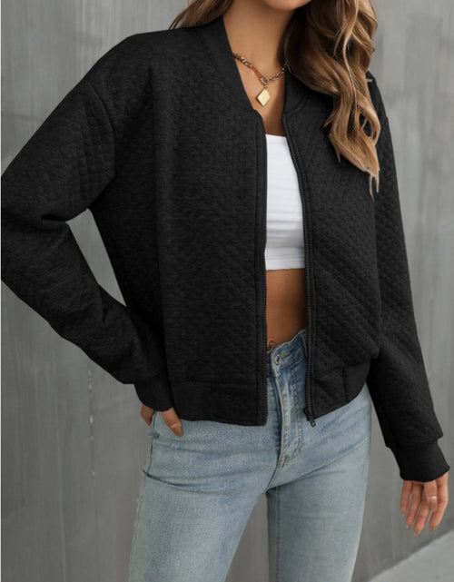 Load image into Gallery viewer, Zip Up Long Sleeve Jacket
