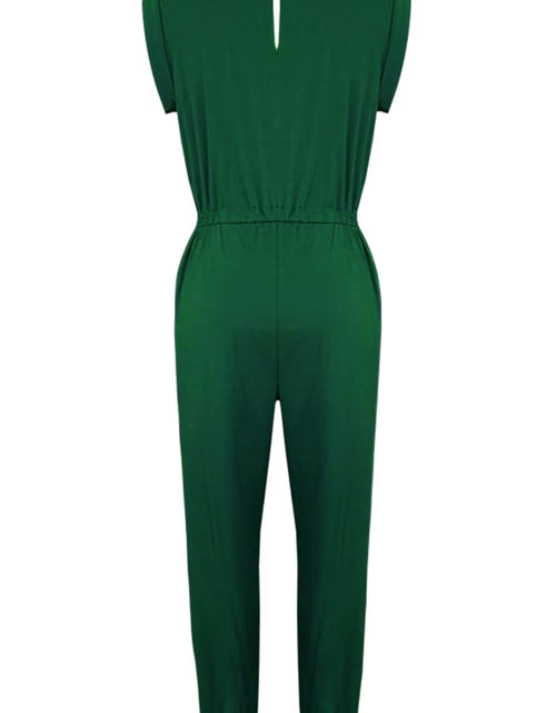 Load image into Gallery viewer, Drawstring Round Neck Sleeveless Jumpsuit
