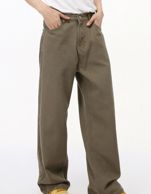 Load image into Gallery viewer, Straight-Leg Jeans with Back Elasticated Waistband
