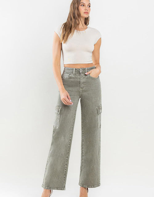 Load image into Gallery viewer, Vervet by Flying Monkey 90's Super High Rise Cargo Jeans
