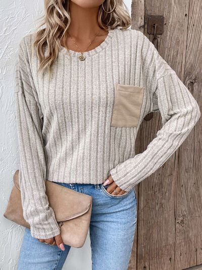 Load image into Gallery viewer, Round Neck Dropped Shoulder T-Shirt
