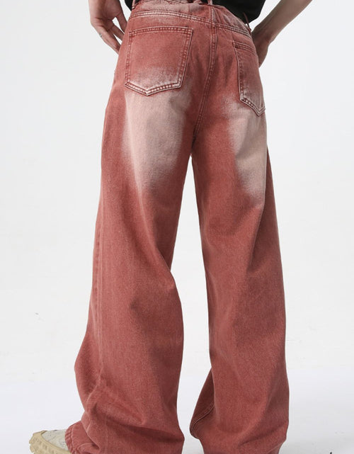 Load image into Gallery viewer, Men's Washed Wide Leg Jeans
