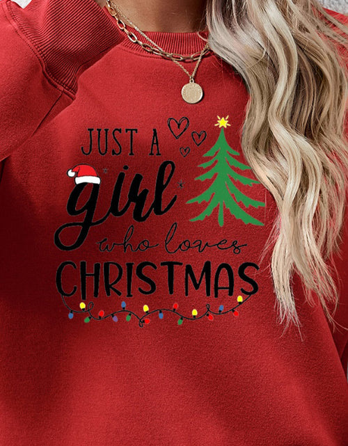 Load image into Gallery viewer, Letter Graphic Round Neck Sweatshirt
