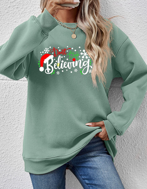 Load image into Gallery viewer, Letter Graphic Long Sleeve Sweatshirt
