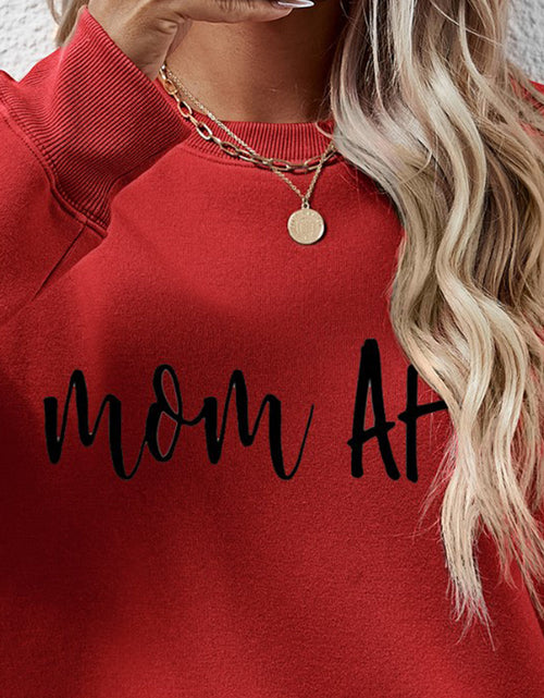 Load image into Gallery viewer, Letter Graphic Dropped Shoulder Sweatshirt
