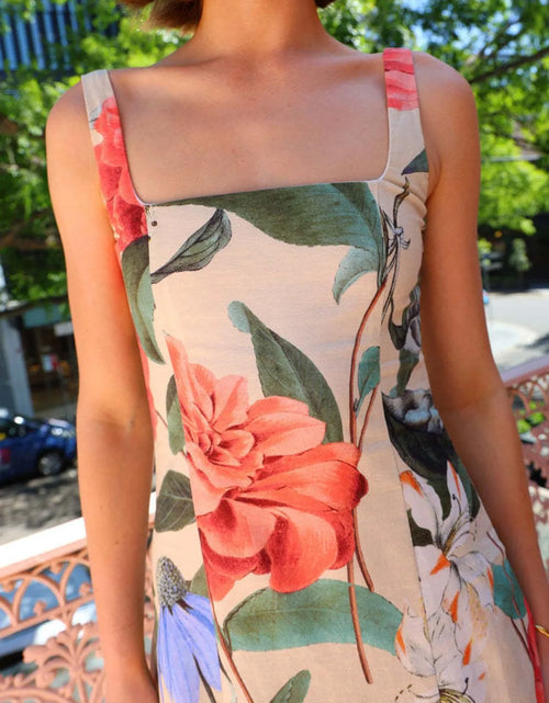 Load image into Gallery viewer, Printed Square Neck Maxi Dress

