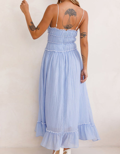 Load image into Gallery viewer, Devine Frill Ruffled Hem Midi Cami Dress
