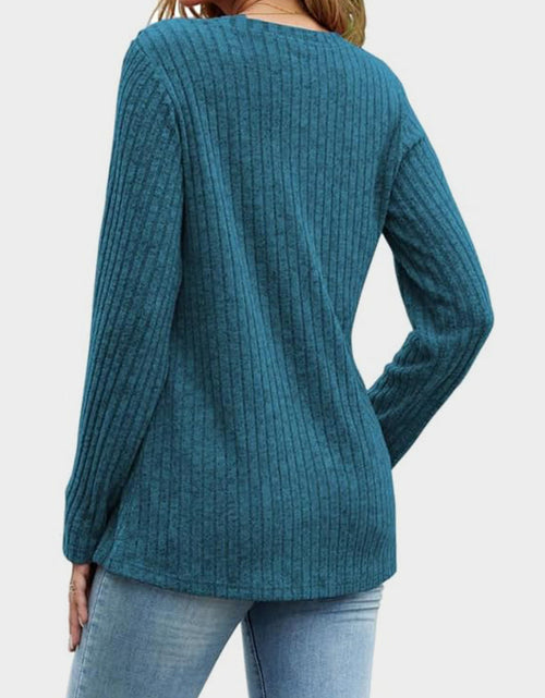Load image into Gallery viewer, V-Neck Long Sleeve T-Shirt
