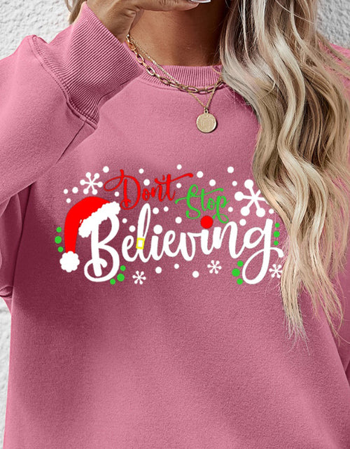 Load image into Gallery viewer, Letter Graphic Long Sleeve Sweatshirt
