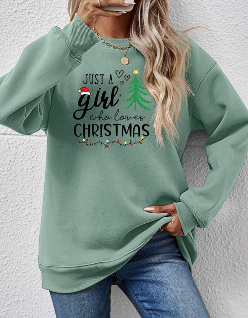 Load image into Gallery viewer, Letter Graphic Round Neck Sweatshirt
