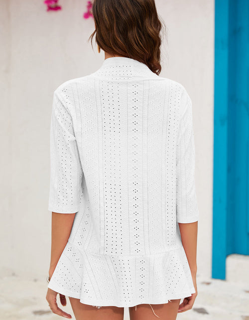 Load image into Gallery viewer, Eyelet Open Front Cardigan
