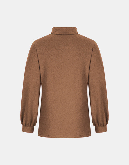 Load image into Gallery viewer, Full Size Mock Neck Long Sleeve T-Shirt
