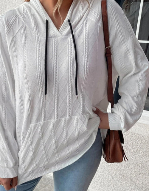 Load image into Gallery viewer, Full Size Drawstring Long Sleeve Hoodie
