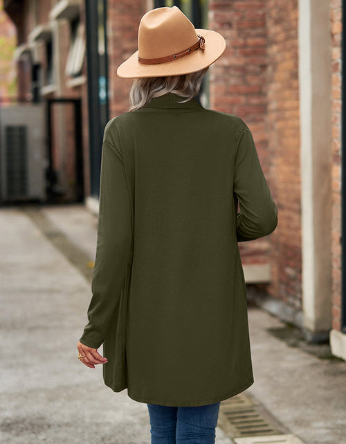Load image into Gallery viewer, Open Front Long Sleeve Cardigan
