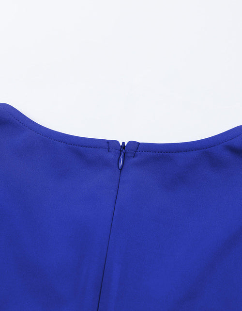 Load image into Gallery viewer, Belted Puff Sleeve V-Neck Jumpsuit
