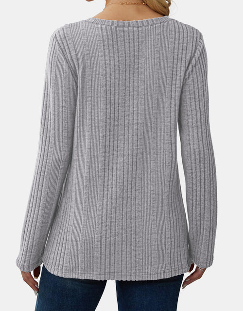 Load image into Gallery viewer, V-Neck Long Sleeve T-Shirt
