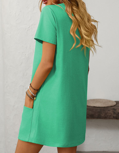 Load image into Gallery viewer, Mandy Square Neck Short Sleeve Mini Dress
