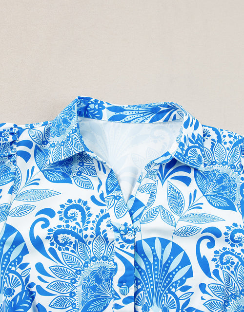 Load image into Gallery viewer, Lilly Floral Drawstring Waist Ruffled Dress by Poppy Lee Lane
