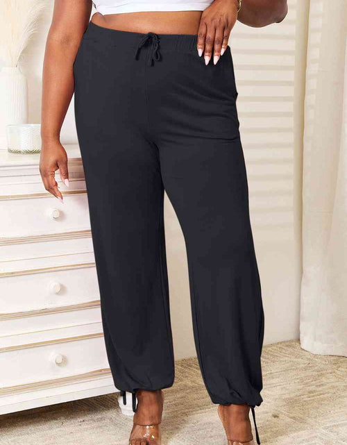 Load image into Gallery viewer, Basic Bae Full Size Soft Rayon Drawstring Waist Pants with Pockets
