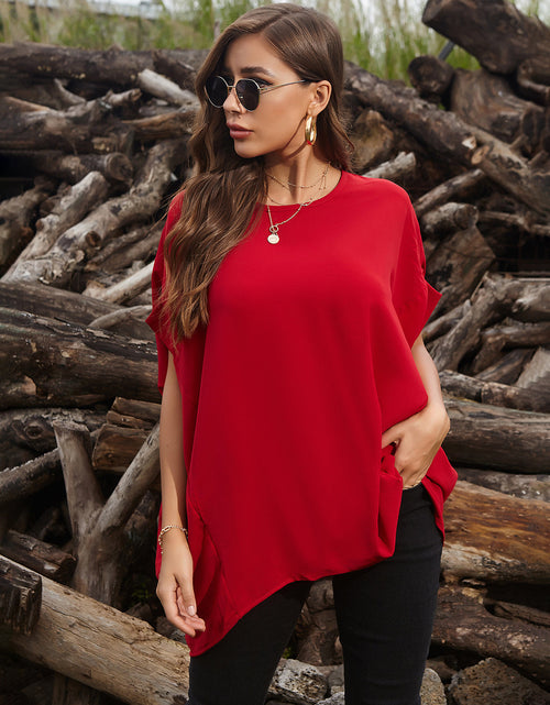 Load image into Gallery viewer, Perfee Round Neck Short Sleeve T-Shirt
