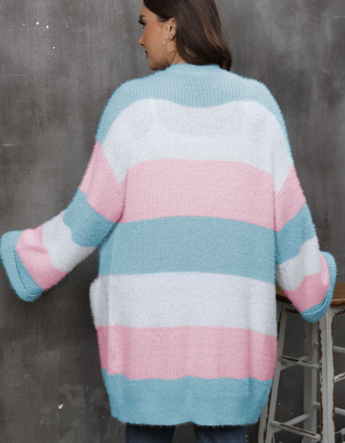 Load image into Gallery viewer, Plus Size Open Front Long Sleeve Cardigan
