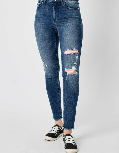 Load image into Gallery viewer, Judy Blue Full Size  High Waist Distressed Skinny Jeans
