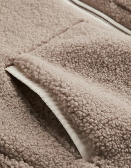 Load image into Gallery viewer, Zip Up Turtleneck Long Sleeve Plush Jacket
